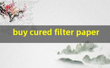 buy cured filter paper